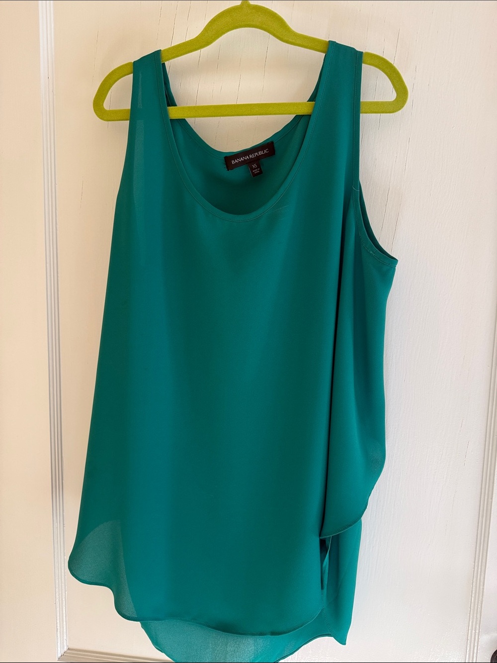 Banana Republic Teal Sleeveless Scoop Neck Camisole